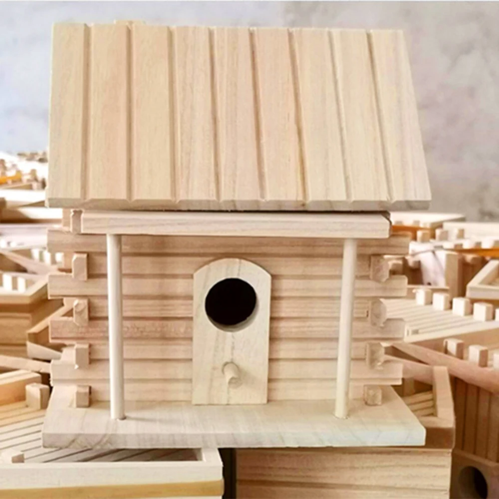 Новая распродажа домик для птиц садовый декор деревянный креативный настенный