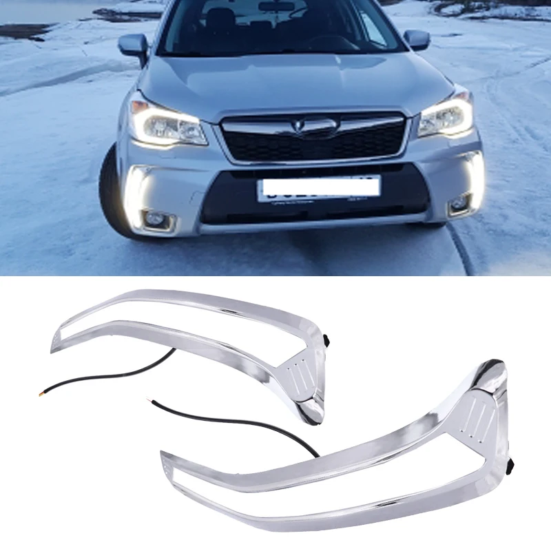 2 шт. стайлинга автомобилей бег светильник для Subaru Forester 2016 2017 2018 DRL Светодиодный