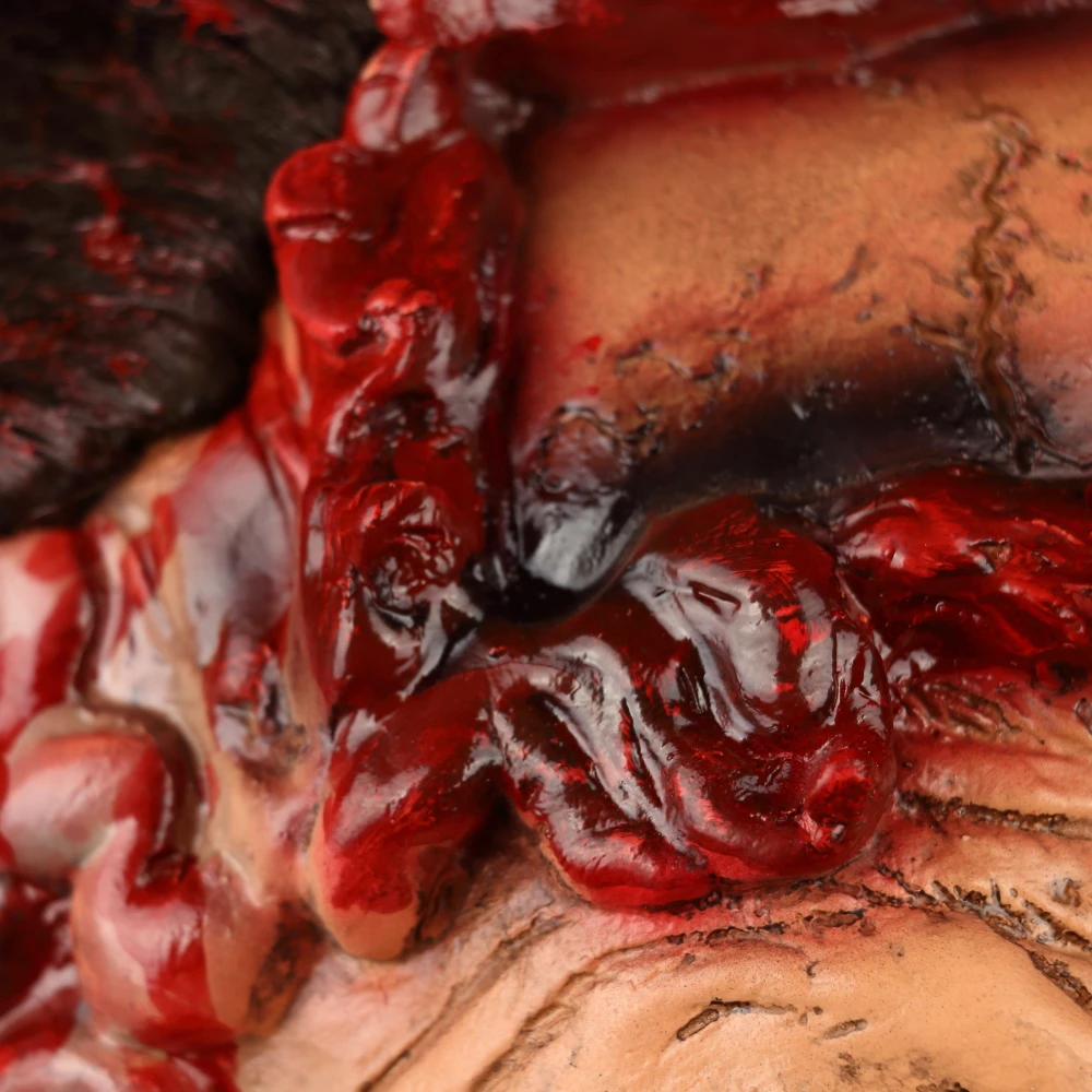 Rotten Face Mask Halloween Cosplay Scary Old Woman Witch Halloween Party Funny Masquerade Mask Props (9)