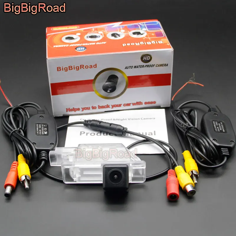 BigBigRoad заднего вида паркинг CCD Камера для peugeot 208 301 308 408 508 2008 3008 2012 2013 - Название цвета: Series 3 Wireless