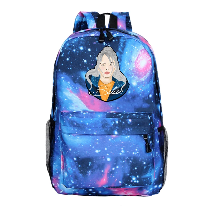 Мода Sac Dos DJ Singer школьный рюкзак Billie Eilish рюкзак Bad Gay Bookbag Bolso Mujer школьные сумки для девочек-подростков на молнии 6