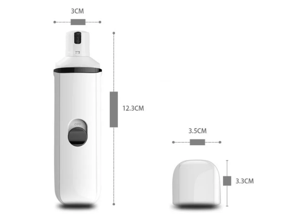 USB Перезаряжаемый триммер для ухода за ногтями для собак, кошек, домашних животных, триммер для стрижки ногтей, низкий уровень вибрации, низкий уровень шума