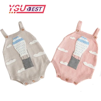 

Knitted Baby Clothes Newborn Baby Girl Romper Cotton Infant Rompers Boys Girls Born Baby Jumpsuit Cartoon Embroidery Baby Romper