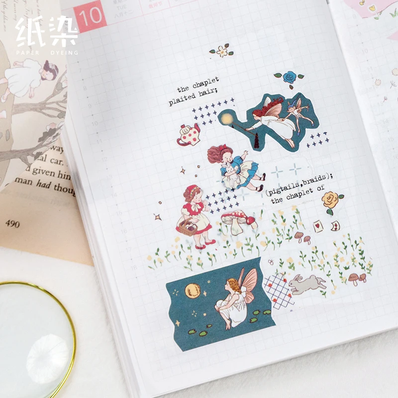 Сказочная маленькая народная нация серия Bullet Journal васи лента декоративная клейкая лента Сделай Сам Скрапбукинг наклейка этикетка