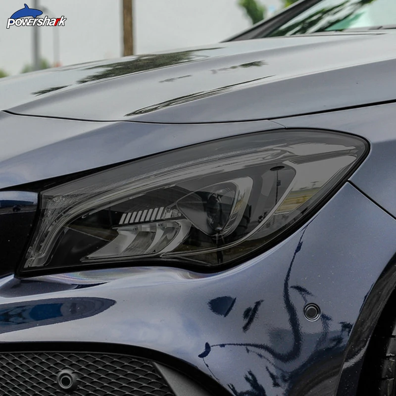 Car Headlight Tint Black Protective Film Transparent Tpu Sticker For