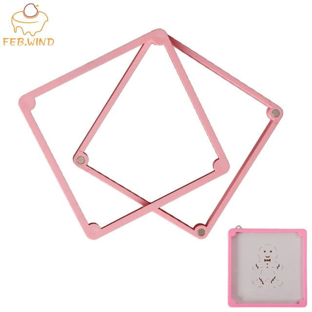 Cookie Stencil Holder Frame DIY Royal Icing Fixed Stand Fondant Biscuit  Airbrushing Plastic Baking Mould Cake Decoration Tools - AliExpress