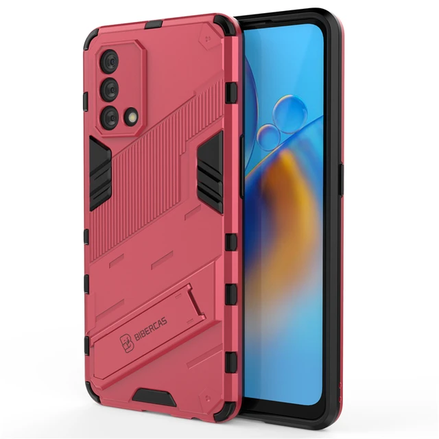 For OPPO A74 4G Case Cover for OPPO A74 4G Protective Cover Punk Armor  Shell Shockprood Kickstand Hard PC Phone Case Capa Funda