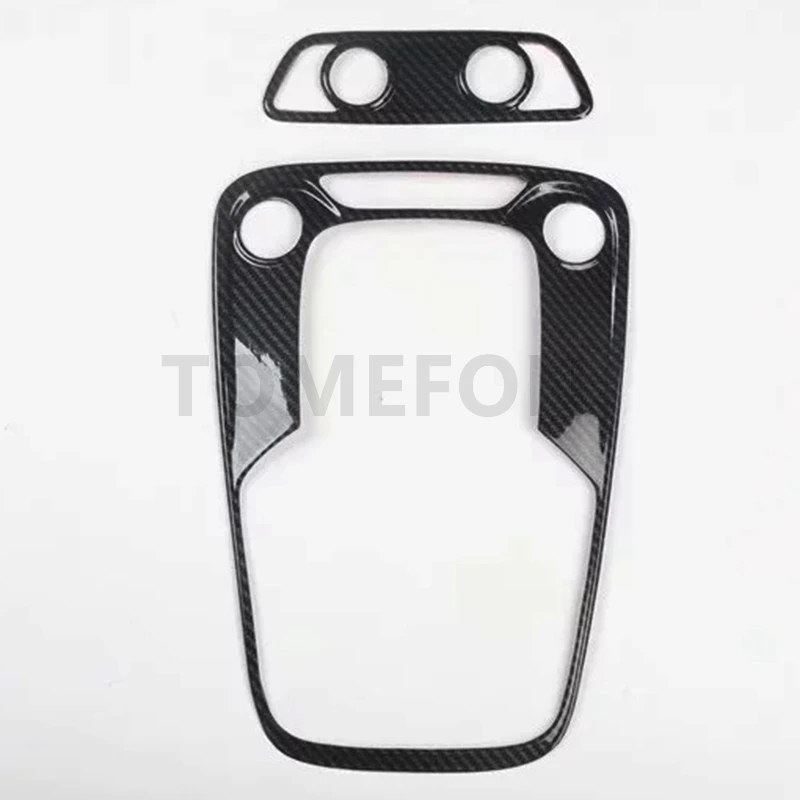 CARBON2pcs TOMEFON для Audi A5 углеродное волокно, автомобильный Стайлинг, передний задний светильник для чтения, наклейка, накладка, аксессуары для интерьера ABS - Название цвета: CARBON2pcs
