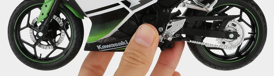 Automax 1:12 мотоциклетная игрушка Ninja H2R/250 сплав горный велосипед внедорожный мотоцикл Мотоциклы игрушки для детей