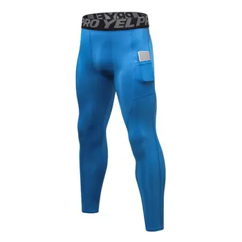 

Quick-Drying Bottoming Stitching Male Pants Men Tights Training High Elastic Fitness Pant