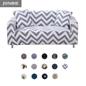 

JUNBIE Stretch Printing Sofa Cover Elastic Armchair Couch Slipcover Modern Printed All-inclusive Sectional Corner Sofa Slipcover