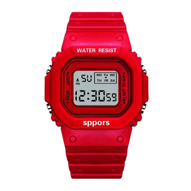 New Fashion Transparent Digital Watch Square Women Watches Sports Electronic Wrist Watch Reloj Mujer Clock Dropshipping Style 10
