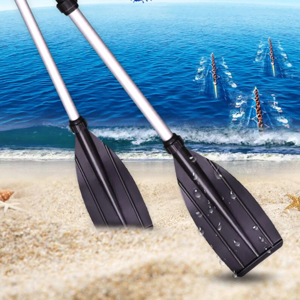 

Set of 2 Angler Fishing Kayak Paddle with Aluminum Alloy Shaft and PVC Blades