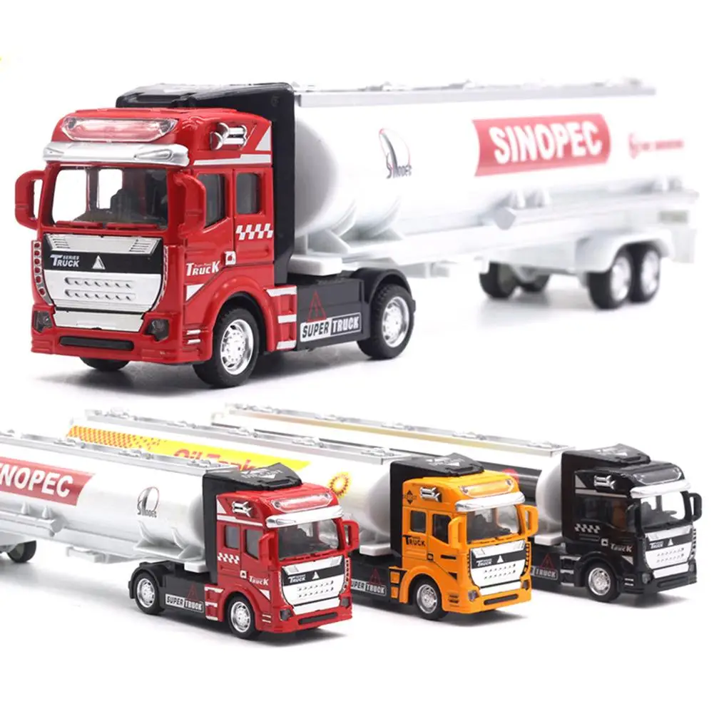 

Модель грузовика-масляного танка из сплава 1/48, модель автомобиля с отрывным механизмом, Стайлинг, модель автомобиля, детская коллекционная игрушка, подарок, литые игрушки