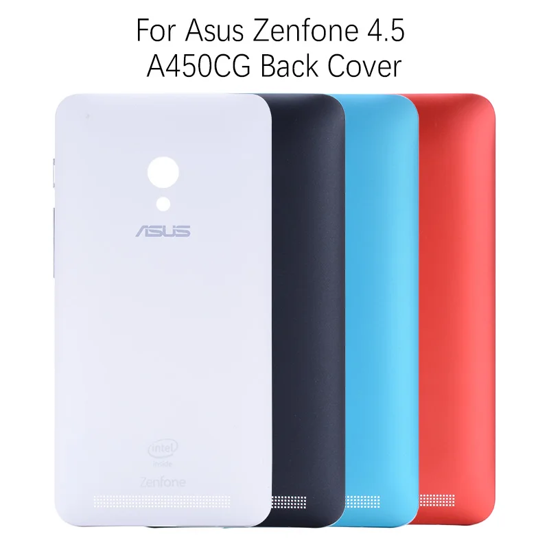 Оригинальная задняя крышка Корпус для ASUS Zenfone 4,5 A450CG задняя крышка Батарея двери с кнопка регулировки громкости A450CG Запчасти для авто
