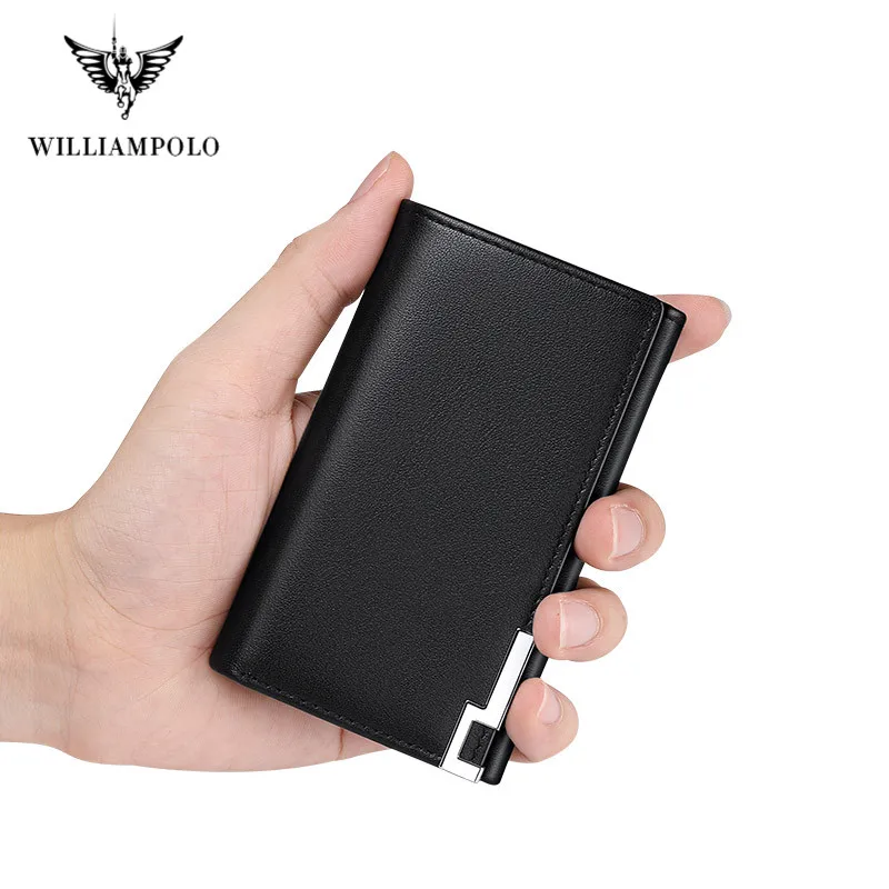 Мужской многофункциональный чехол для ключей из воловьей кожи Williampolo
