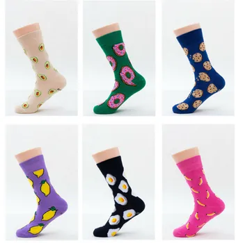 

men and women couple socks Socks banana fruit food series creative tube socks female cartoon cotton socks tide socks