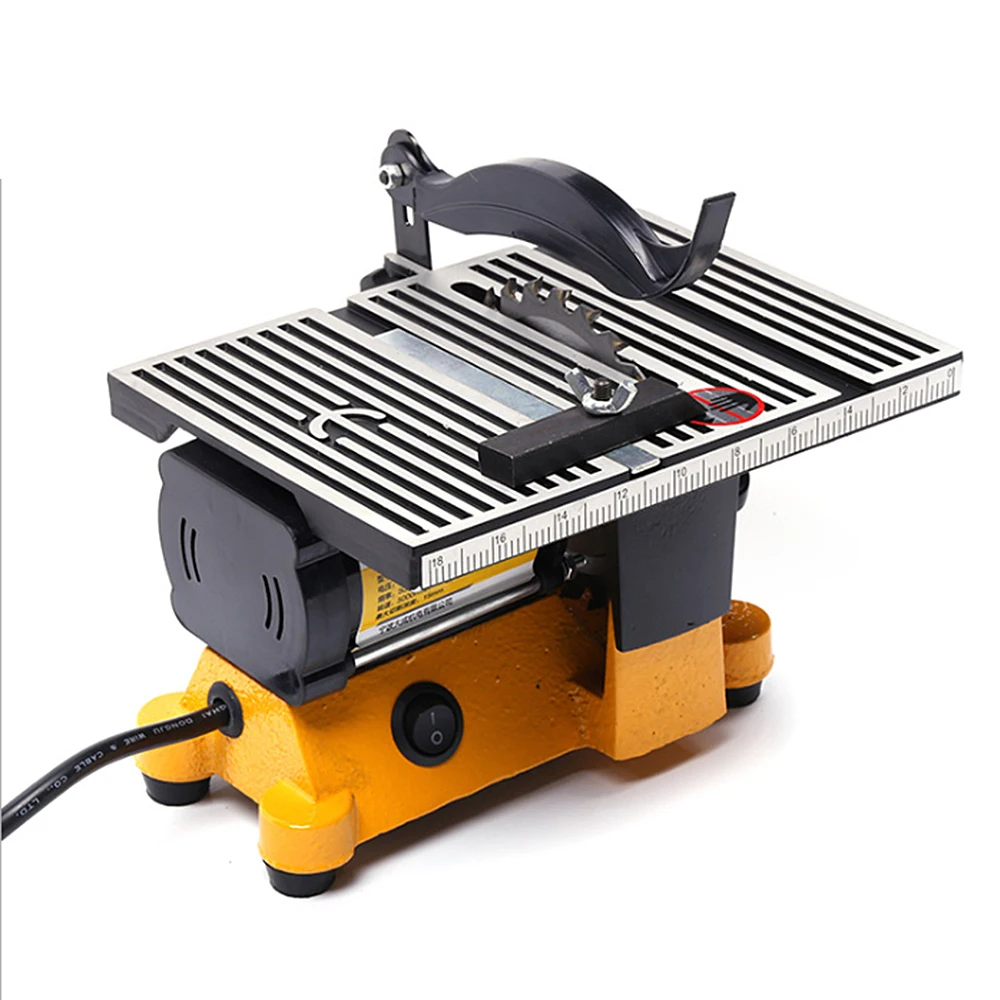 ALLSOME 220V Multifunction Mini Bench Saw For Cutting Wood Copper Aluminium 4" Mini Table Saw Mini Cutting Machine 3