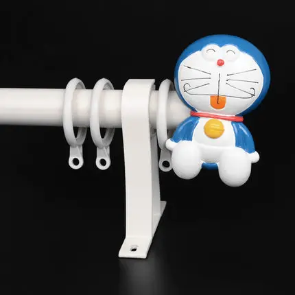 Прекрасный hello kitty одиночный карниз для детской комнаты алюминиевый сплав карниз для штор, кронштейны для штор, набор для штор, беззвучный Римский Полюс - Цвет: Jingle cat single B