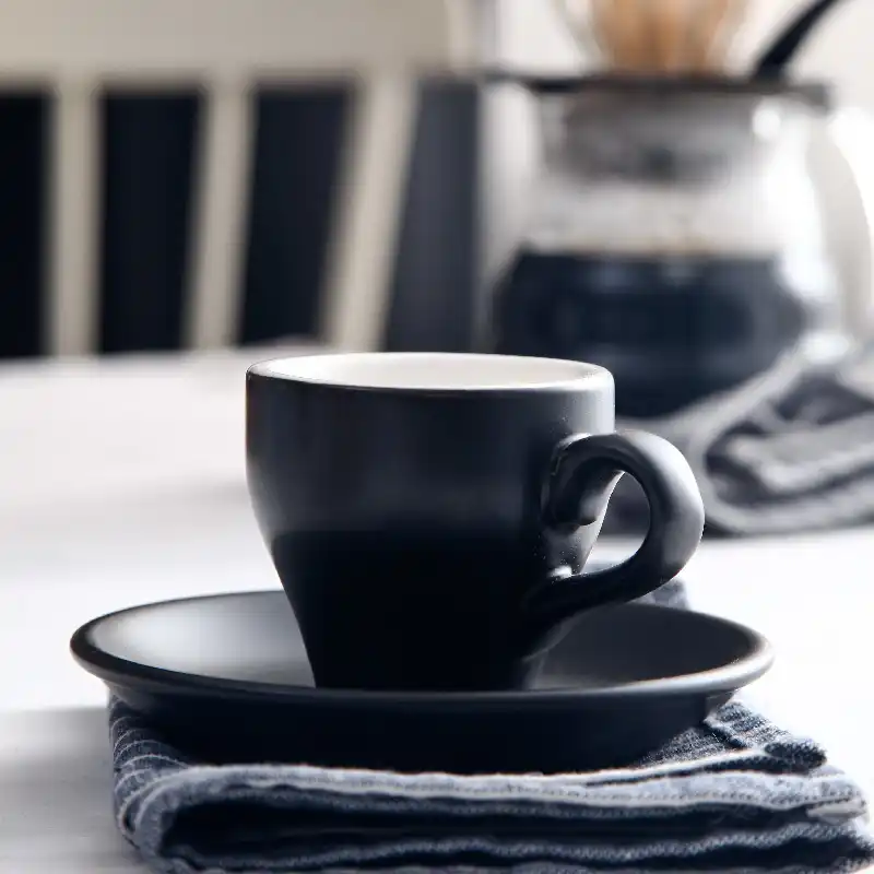 kisa seker renk italyan espresso atis fincan ve cay tabagi seti 80ml mini siyah kahve kupa buzlu doku demitasse tasse tazas copo