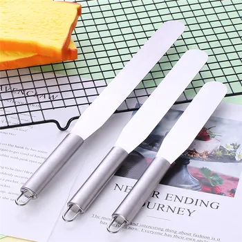 

Stainless Steel Spatula Butter Butter Scraper Batter Cake Spatula Multipurpose Pastry Baking Tool