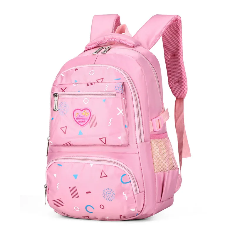 pink Детские школьные сумки для подростков, девочек, большой емкости, рюкзак для начальной школы, сумка для книг, школьные сумки Mochila - Цвет: pink