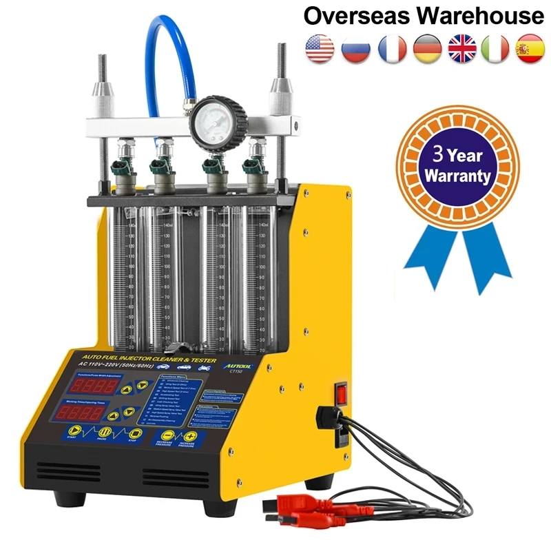 Original AUTOOL CT150 Car Fuel Injector Cleaning Test Machine