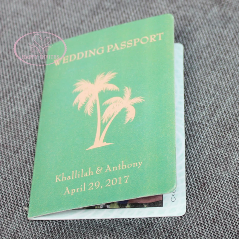 HI1132-01 Unique Invitation Card Passport Sytle Wedding Invitation Wedding Passport