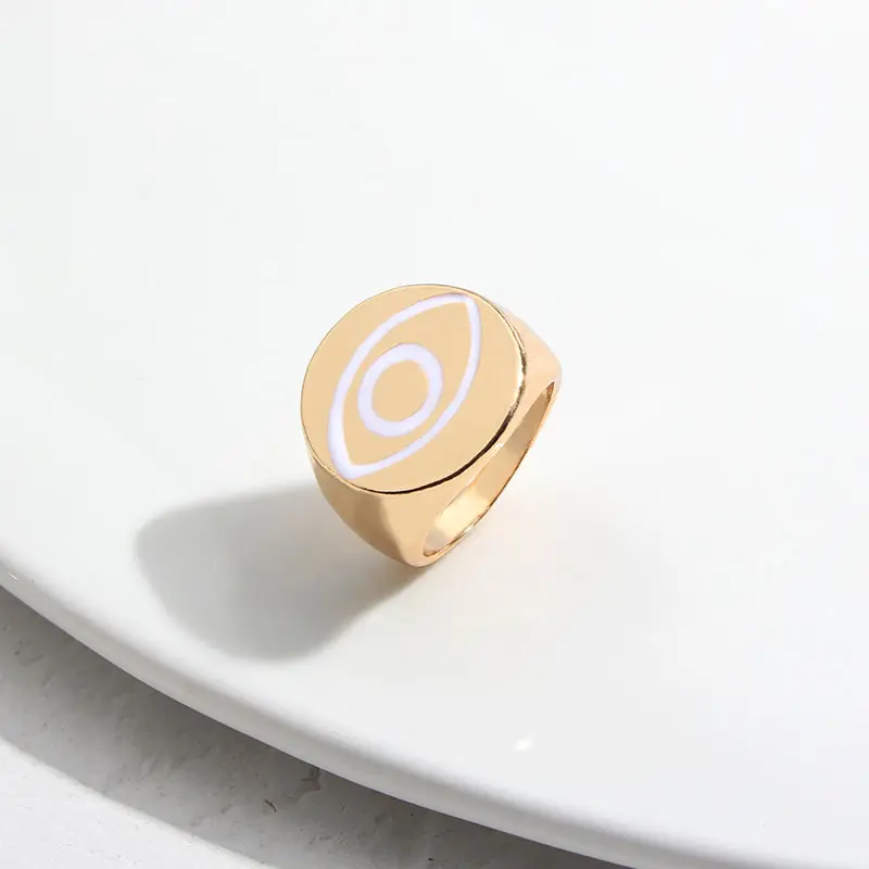 Flatfoosie модные Очаровательные Белые Черные Кольца для сглаз для женщин винтажные стимпанк дамские кольца в форме сердца кулак для вечерние Ювелирные изделия Подарки - Цвет основного камня: 802W