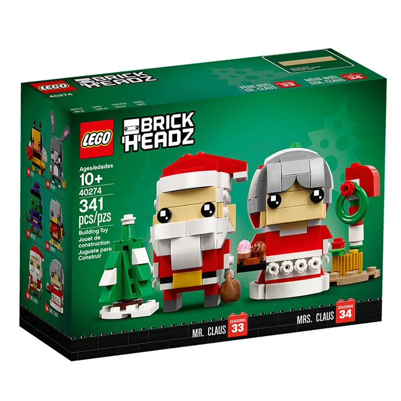 

LEGO Lego Educational Inserted Building Blocks 40274 LEGO Square Head Aberdeen Christmas Elderly And Mrs.