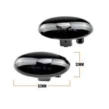 LED ديناميكية بدوره إشارة الجانب ماركر ضوء متتابعة الوامض ضوء لبيجو 307 206 207 407 107 607 لسيتروين C1 C2 C3 C5