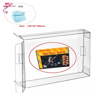 

Ruitroliker 10Pcs Clear PET Box Case Sleeve Covers CIB Protector for 32X BOX Games Cartridge Box