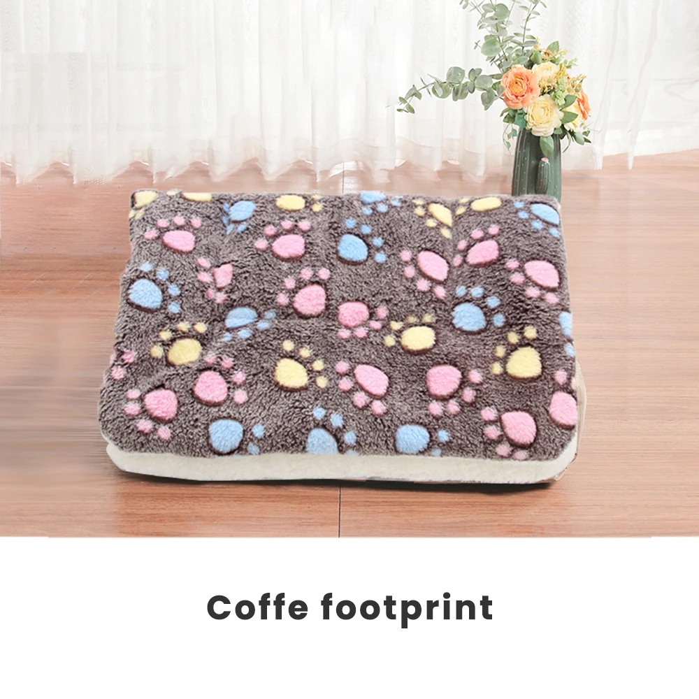 Pet Bed Mat New Pet Soft Fleece Cat Bed Mat Rest Dog Blanket Winter Foldable Pet Cushion Cashmere Soft Warm Sleep Mat