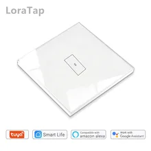 Tuya przełącznik WiFi inteligentny dom Google Alexa domu Echo DIY w domu poprawy pilot aplikacji sterowania na wyłącznik wodoodporny z panelem szklanym