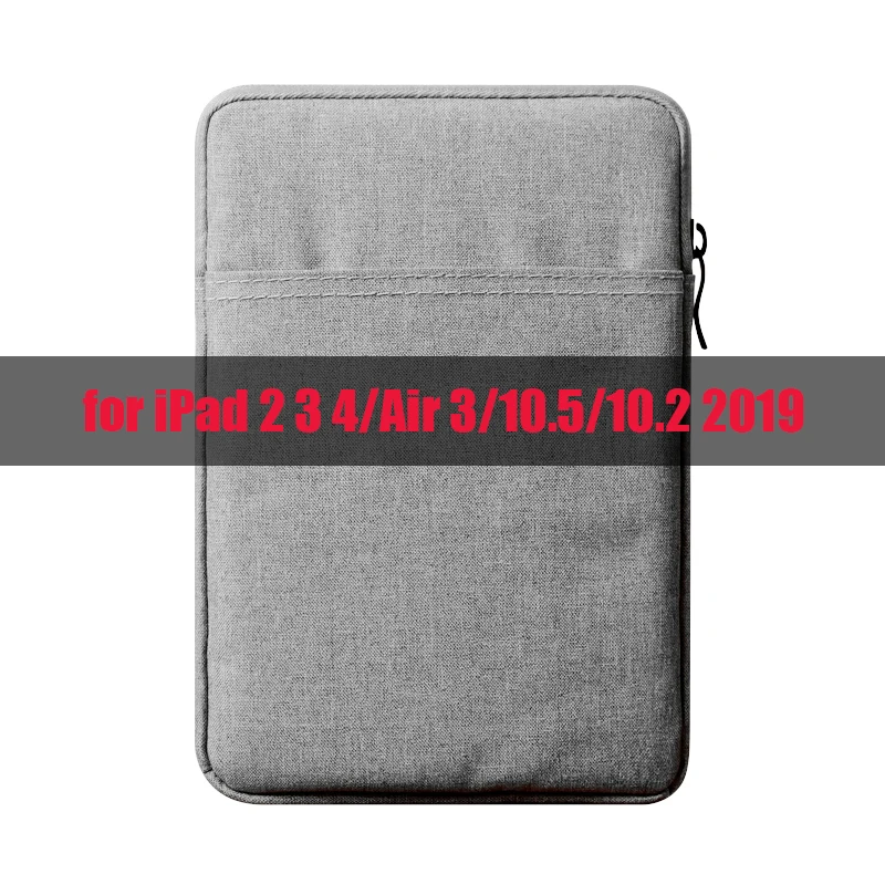 Сумка для планшета для iPad 9,7 чехол мягкий чехол для iPad Air 2/1 Pro 10,5 Pro 11 Air 10,5 10,2 Mini Funda Capa - Цвет: Grey-3