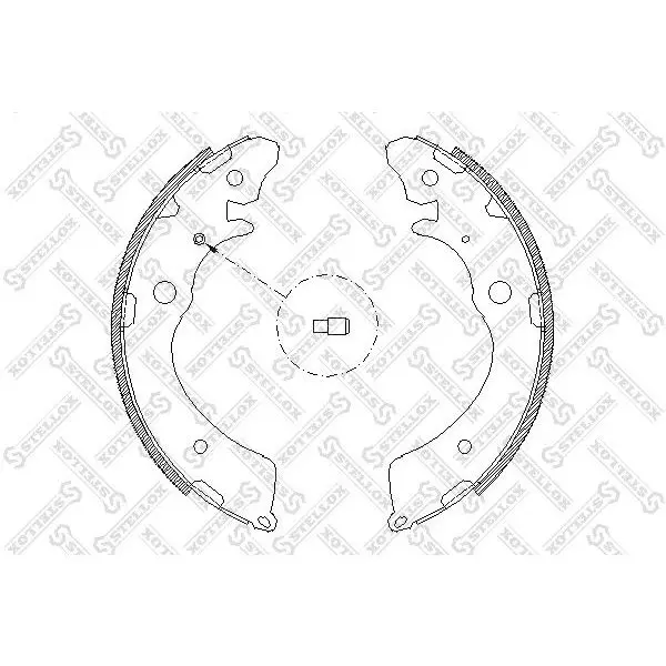 Колодки барабанные\ Honda Accord 2.0i 88-93 STELLOX 394 100-SX
