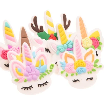 

280PCS Cute Unicorn Accessories Girls Hair Accessories for Girls Hair Bow Center Boutique Unicorn Head wraps No Barrettes