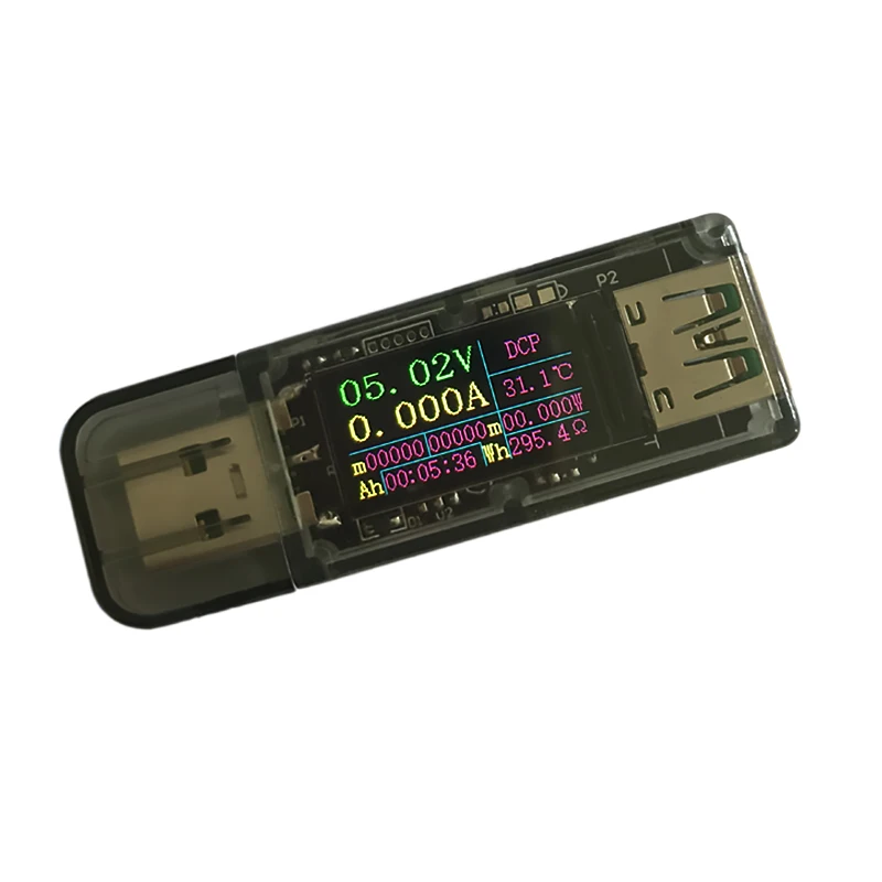 

5A USB tester color screen Voltage ammeter power capacity fast charge protocol charger charging treasure