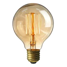 G80 винтажная лампа Эдисона светодиодный E27 Лампа накаливания 220 В праздничные огни 40 Вт лампа накаливания лампада для декоративный Домашний Светильник