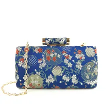 Модная классическая женская сумка с вышивкой, женская сумка с одним плечом вечерние платья