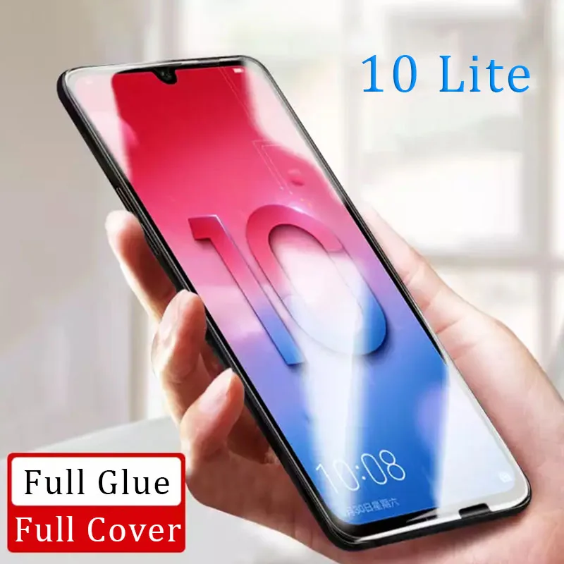 

tempered glass on honor 10 lite protective glas for huawei honer 10lite light screen protector front film 6.21 hry lx2 original