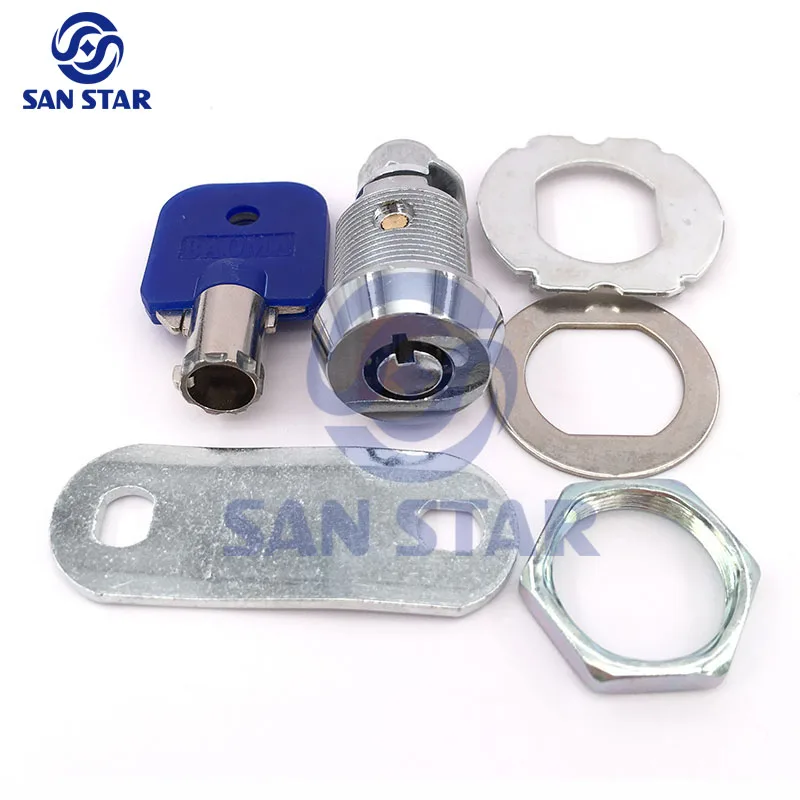10 pcs of 19mm Zinc Alloy Cam Lock can for drawer or arcade
