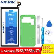 NOHON Батарея для samsung Galaxy S5 S6 S7 S6 край S7 край G900S SM-G9200 SM-G9280 SM-G9300 SM-G9350 Batarya Замена Bateria
