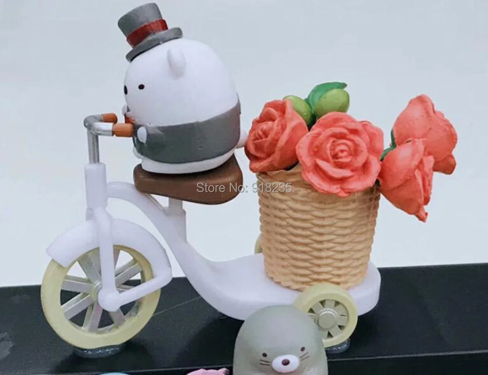 5 комплектов/6 шт Festooned автомобиль Sumikko 5 см ПВХ Фигурки игрушки