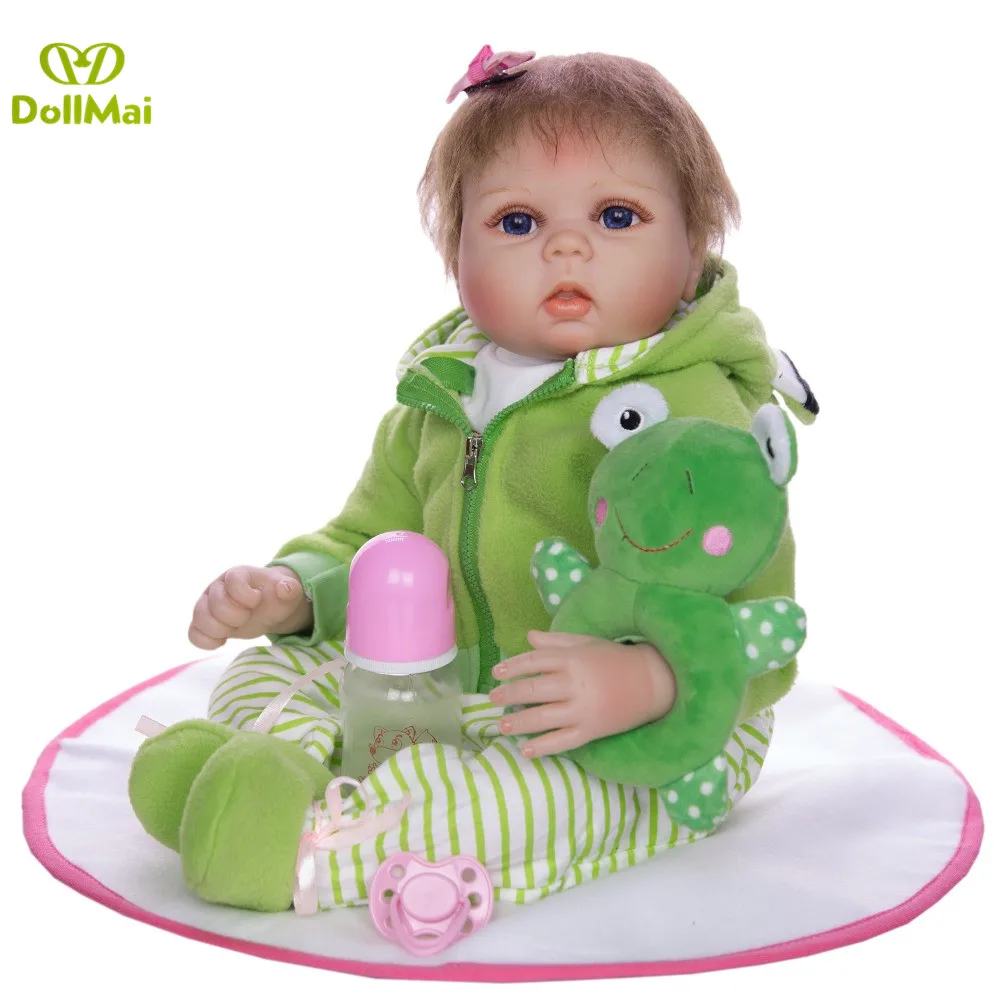Силиконовые виниловые куклы Новорожденные 22 дюйма 55 см|reborn bonecas|baby reborn dollsdoll |