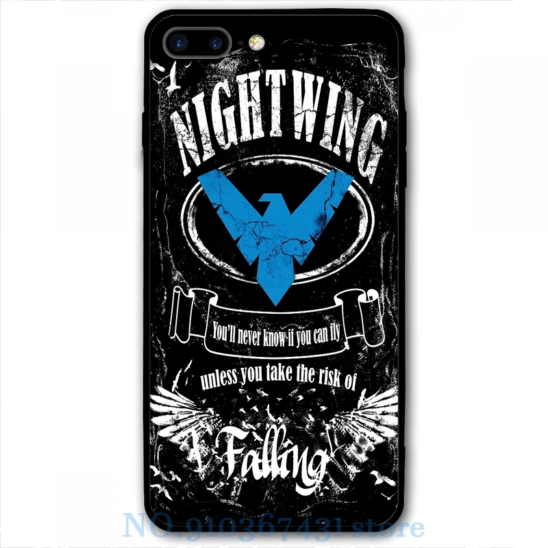 Nightwing и нашивкой в виде буквы Виски стильный телефонный чехол для iPhone 12 Pro 11 X XR XS Max
