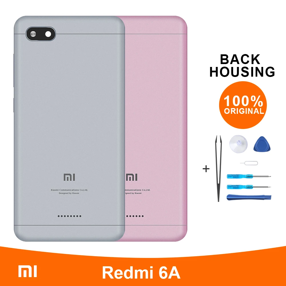 Оригинальный чехол для задней крышки Xiaomi Redmi 6A задняя крышка батареи защитная