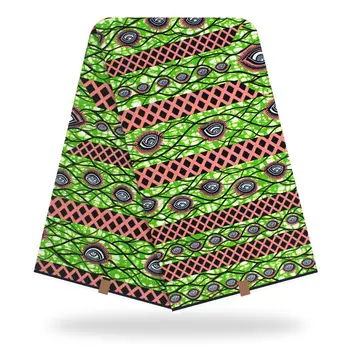 

High Quality Real Wax 100% Cotton African Fabric Wax Print 2020 Latest 6 yards of Ankara Fabric