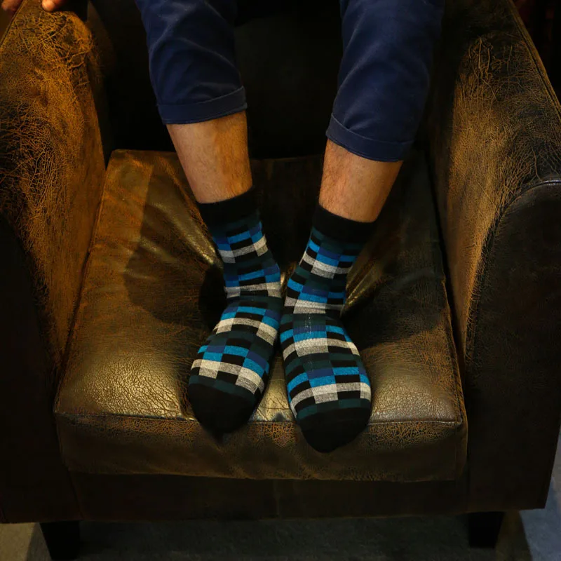 Дешевая цена, мужские носки, классический бизнес бренд, Calcetines Hombre, носки, высокое качество, дышащие хлопковые Повседневные носки, EU 39-44Meias