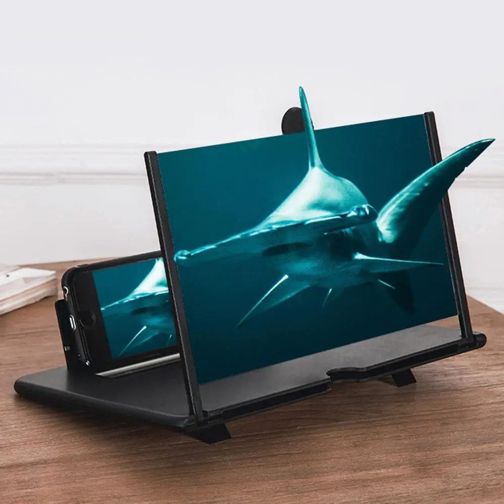 12 дюймовый усилитель экрана мобильного телефона тянущаяся 3D лупа для